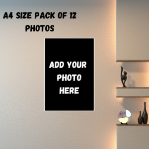 A4 Size Photo Print Pack (12 Photos) – High Quality Personalized Prints