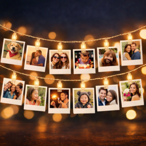 14 Personalized Mini Photo with Clip String Lights